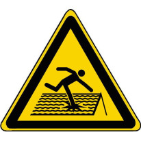 Panneau Danger Toiture fragile ISO 7010 - W036