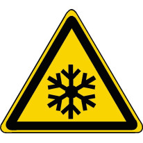 Panneau danger basse températurecindition de gel I