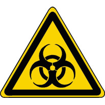 Panneau danger risque biologique ISO 7010 - W009