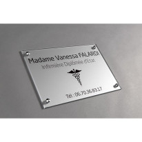 Plaque en plexiglas pour professions libérales - f