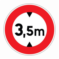 Panneau ´Limitation de hauteur´ - R28