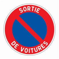 Panneau ´Sortie de voitures´ - R20