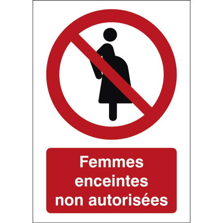 Signalisation Femmes enceintes non autorisées - P0