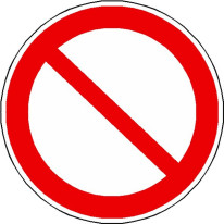 panneau d´interdiction ISO 7010