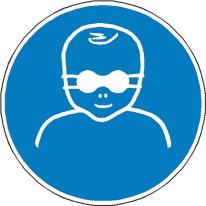 Panneau protection opaque des yeux obligatoire pou