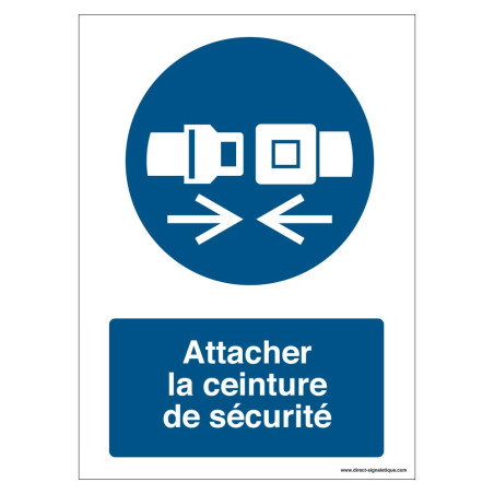 Signalisation Attacher la ceinture de sécurité - M