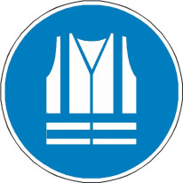 Panneau gillet de sécurité haute visibilité obliga