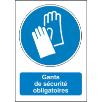 Autocollants Gants de Sécurité Obligatoires - M009
