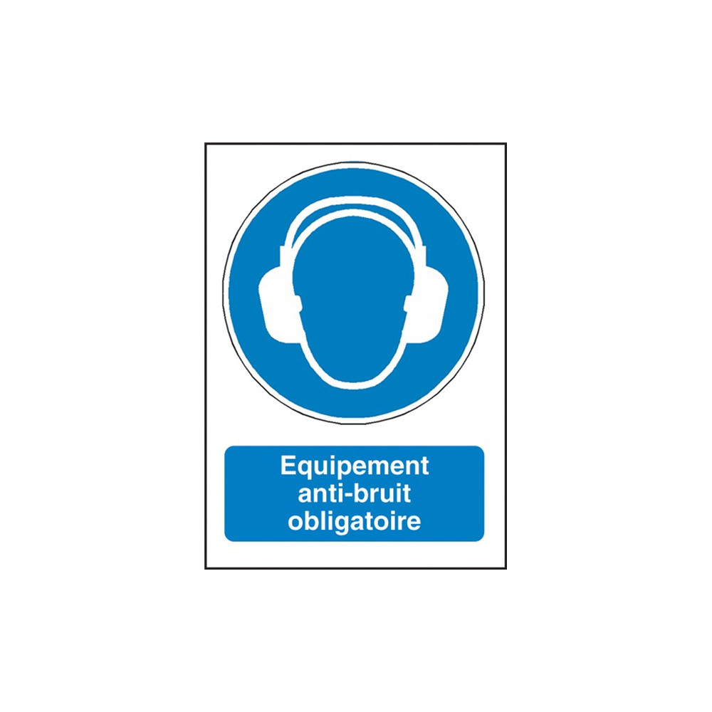 Panneau Casque Anti Bruit Obligatoire Direct Signal tique