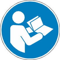 Panneau consulter le manuel ISO 7010 - M002