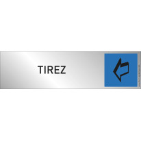 Plaque plexi couleur ´Tirez´
