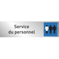 Plaque plexi couleur ´Service du personnel´