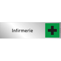 Plaque plexi couleur ´Infirmerie´