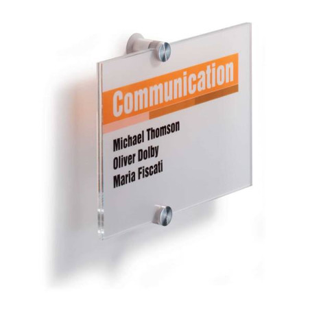 Plaque de porte gamme Cristal Dimension L 210 x H 