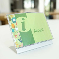 Chevalet de bureau avec insert modifiable - Direct Signalétique
