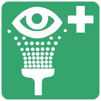 Panneau equipement de rinçage des yeux  ISO 7010 -