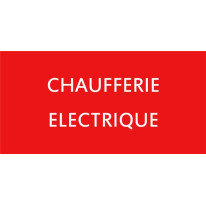 Etiquette Chaufferie électrique - CH6