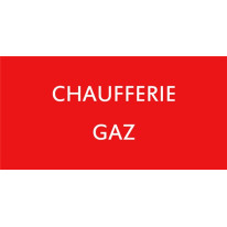 Etiquette Chaufferie gaz - CH5