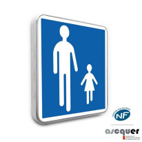 Panneau d´indication Zone piétonne - B54