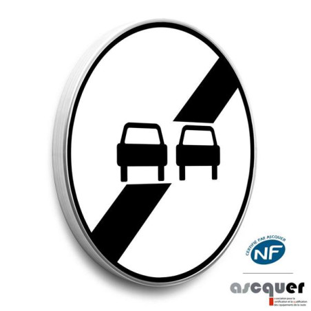 Panneau fin d´interdiction de dépasser - B34