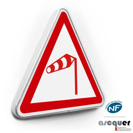 Panneau de danger Vent latéral - A24