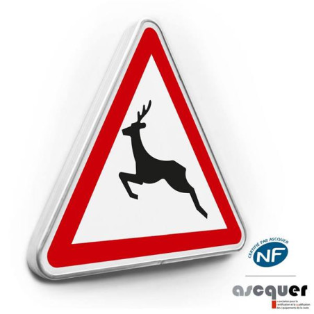 Panneau de danger Passage d´animaux sauvages - A15