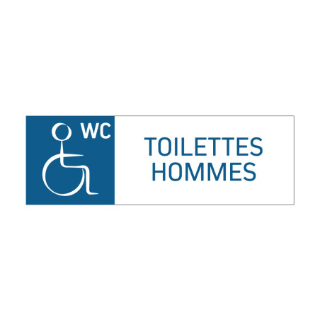 Panneau Toilettes handicapés Hommes