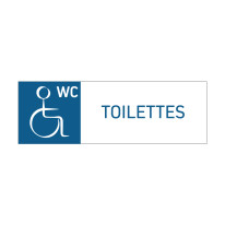 Panneau Toilettes handicapés
