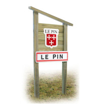 Totem Entrée de bourg À emblème