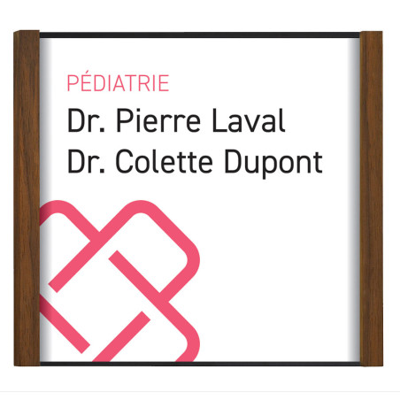 Plaque de porte bois à personnaliser - Direct Signalétique