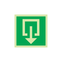 Marquage au sol photoluminescent carré signalisati