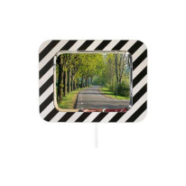 Miroir d’agglomération réglementaire - Cadre bois 