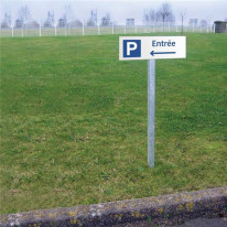 Panneau de parking entrée à gauche - Direct Signalétique