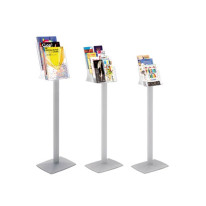 Porte brochure sur pied en plexiglass- Direct Signalétique