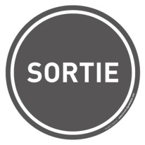 Autocollant Sortie - Direct Signalétique