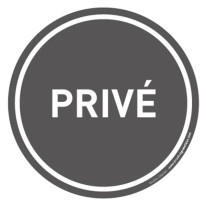 Autocollant Espace privé - Direct Signalétique