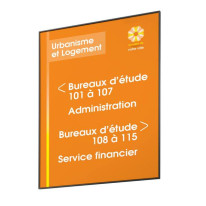Panneau directionnel modulable - Slide Noir