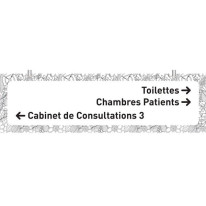 Panneau suspendu - 200 x 600 mm - PVC de 2 mm impr