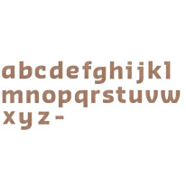 Lettres découpées minuscule bois d'érable - Direct Signalétique