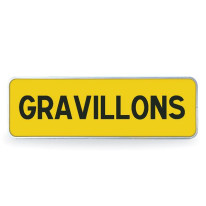 Panonceau GRAVILLONS pour panneaux type AK