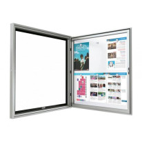 Vitrine extérieure contemporaine porte battante