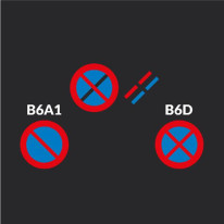 Marquage au sol B6A1 ou B6D adhésif