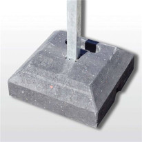 Socle en PVC recyclé 15 kg - H 400 x L 400 x l 100