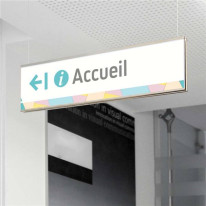 Suspension signalétique avec fixation plafond - ga