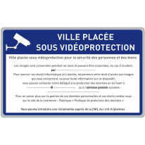Panneau routier vidéoprotection RGPD - Classe 1 -