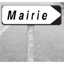 Kit Panneau routier directionnel - Mairie - Type D