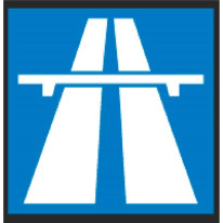 Marquage au sol en résine thermocollée Autoroute -