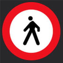 Marquage au sol en résine thermocollée Piétons Int