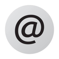 Plaque de porte aluminium brossé Picto Salle infor