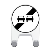 Panneau temporaire Fin d´interdiction de dépasser 